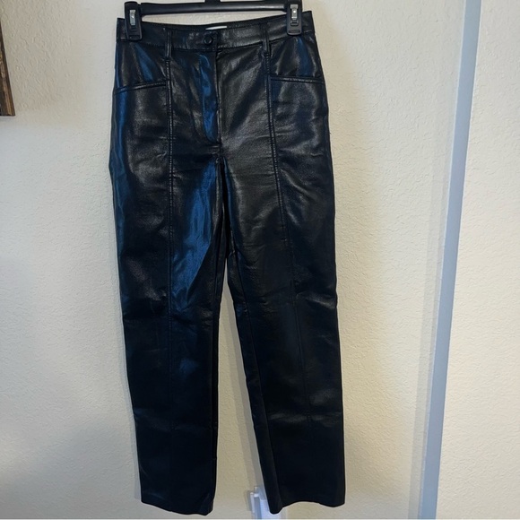 Aritzia Pants - Aritzia Wilfred Black Leather Pants Size 2
